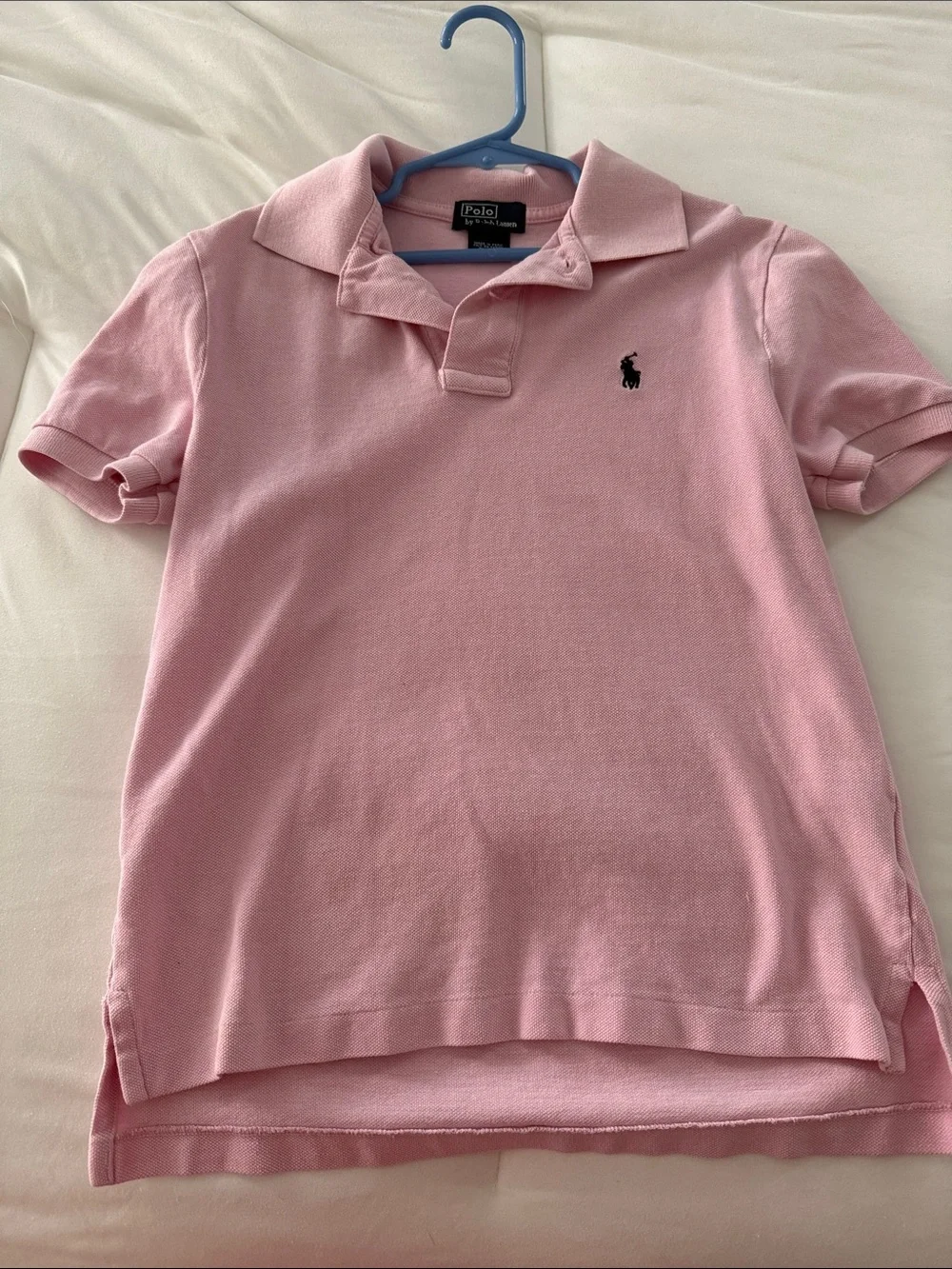 Ralph Lauren Pink Polo Shirt with Embroidered Pony